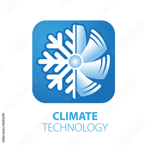 Air conditioner icon. flat design
