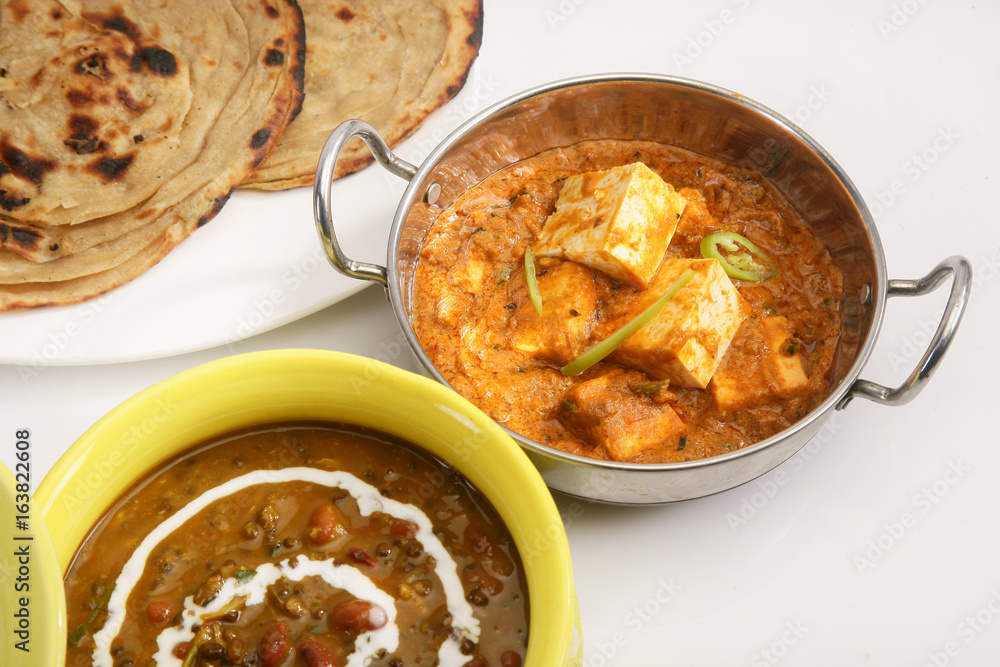 Masala Paneer with Dal Makhani Masala Paneer with Dal Makhani