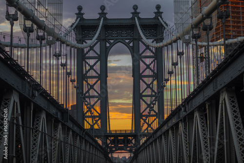 Sunset on Manhattan Bridge