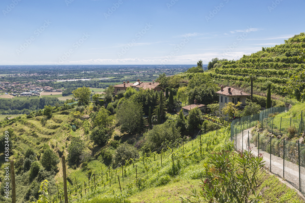 Beautiful landscape of Montevecchia (Italy)