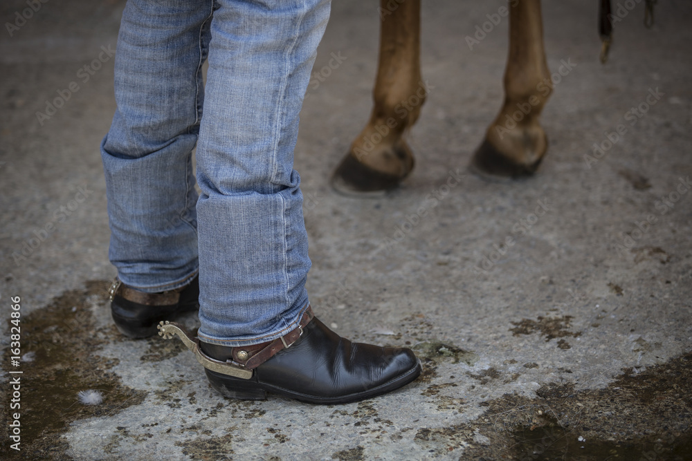 Boots with spurs Boots with spurs