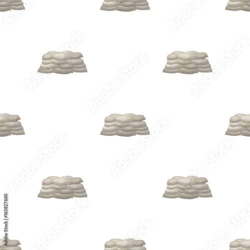 Barricade of bags of sand.Paintball single icon in cartoon style vector symbol stock illustration web.