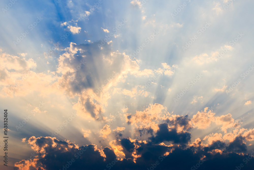 colorful dramatic sky with cloud at sunset colorful dramatic sky with cloud at sunset