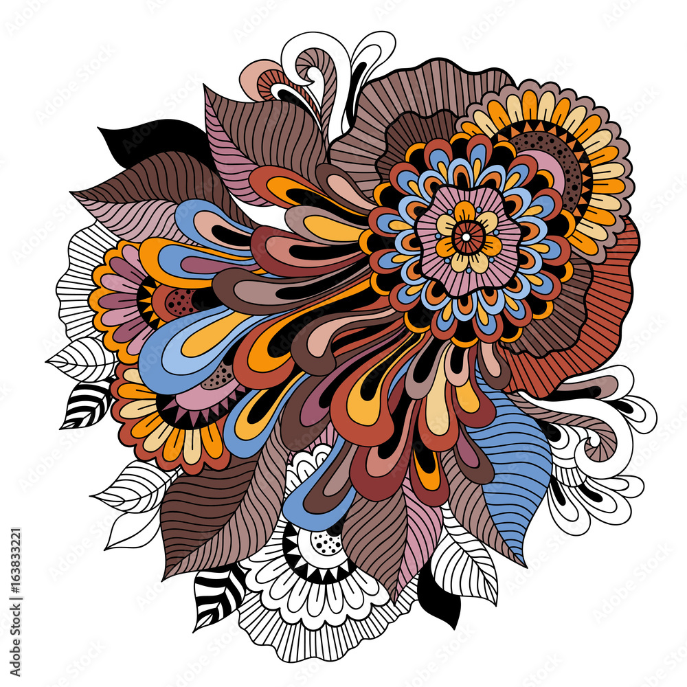 How To Draw Zentangle Flowers