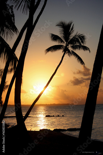 coucher de soleil à Tahiti © stephanie