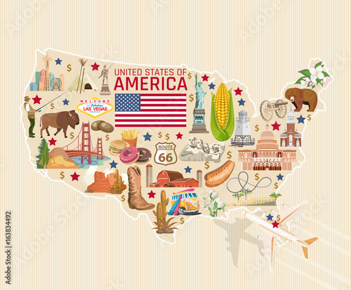 Obraz na plátně Welcome to USA