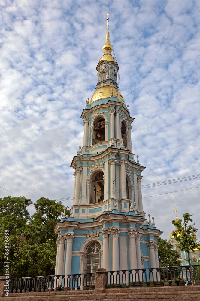 Chapel of St. Nicholas Naval Cathedral in Saint-Petersburg, Russia.