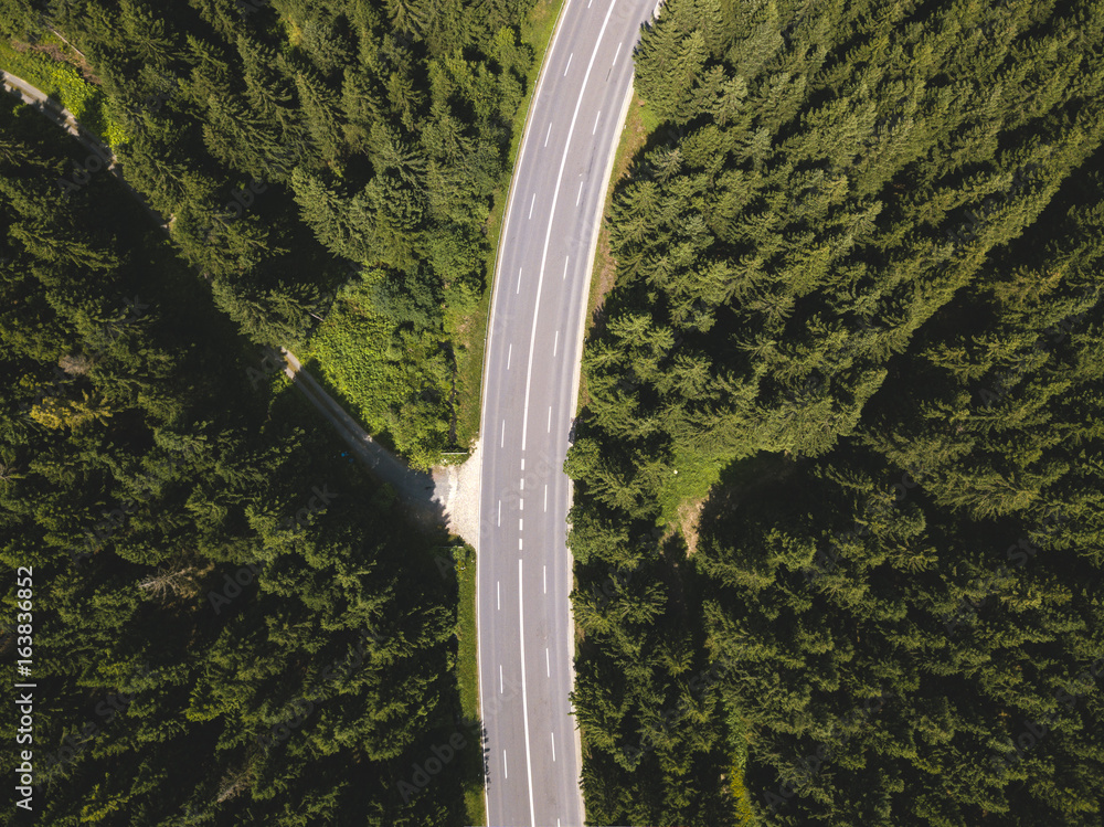 Fototapeta premium Street Crossing the Harz