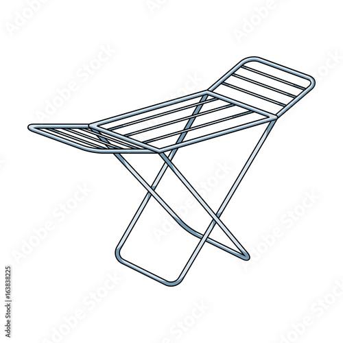 Drying for clean linen. Dry cleaning single icon in cartoon style vector symbol stock illustration web.