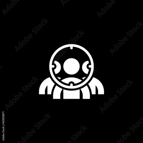 Customer Focus Icon. Flat Design.