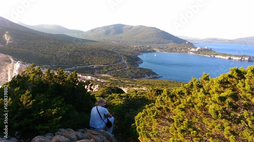 Cap caccia, grottes neptune, marche, alghero, sassari, sardaigne, italie, mer, vague, falaise, rocher, paysage, voyage