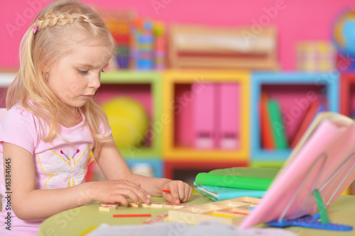  little girl playing