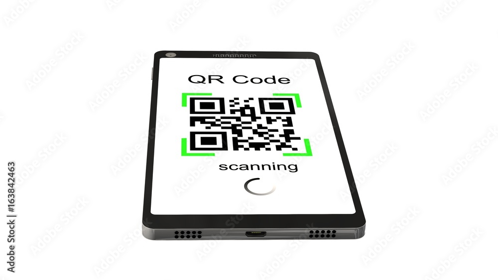 QR Code scanning with modern touchscreen smartphone - isolated on white
QR Code scanning with modern touchscreen smartphone - isolated on white