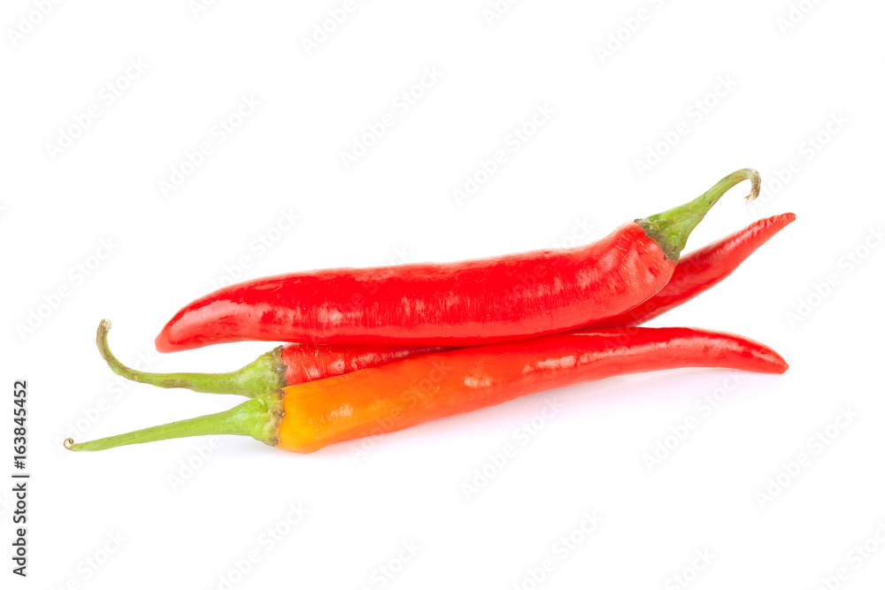 Chili pepper isolated on white background