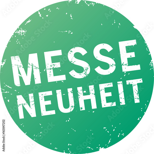 grüner Button Messeneuheit