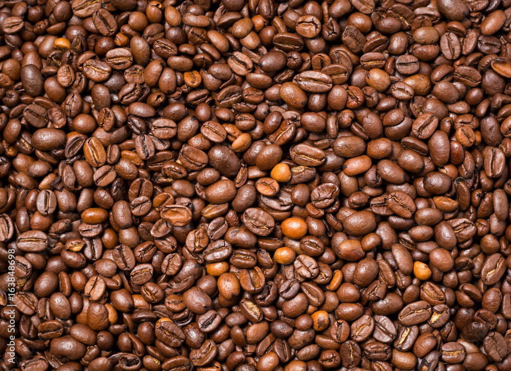 Coffee beans background