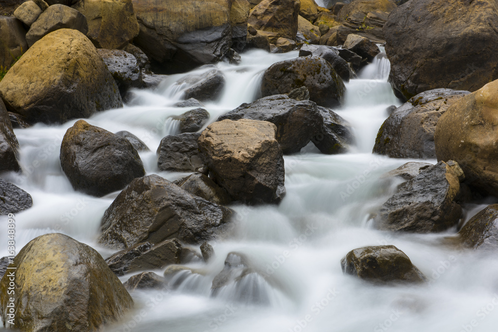 Icelandic Waterfall long exposure Icelandic Waterfall long exposure
