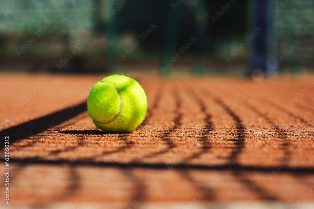 Close up of tennis ball