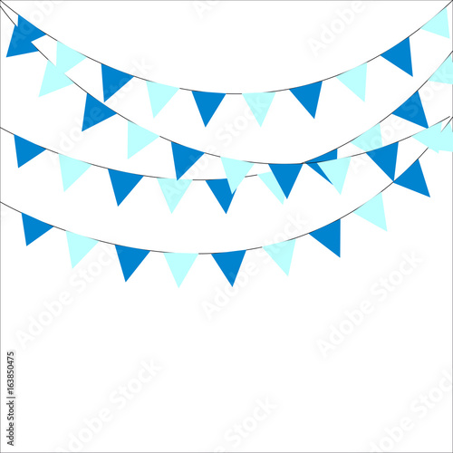 garland of flags triangles