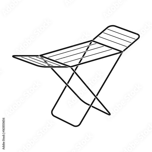 Drying for clean linen. Dry cleaning single icon in black style vector symbol stock illustration web.