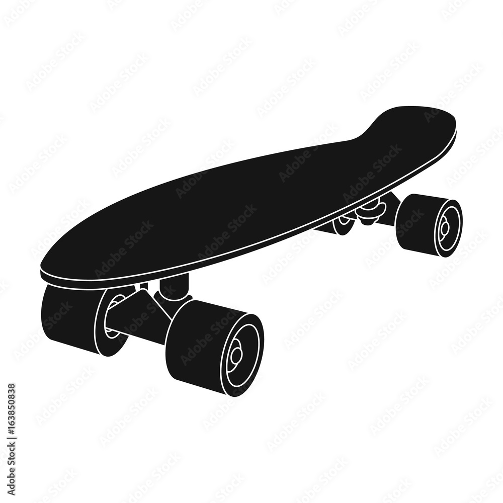 Skateboard.Extreme sport single icon in black style vector symbol stock  illustration web. Stock Vector | Adobe Stock