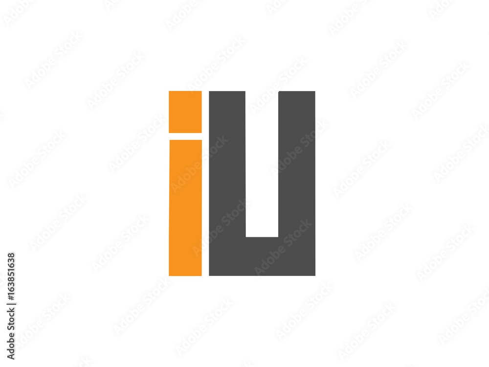 IU Initial Logo for your startup venture
