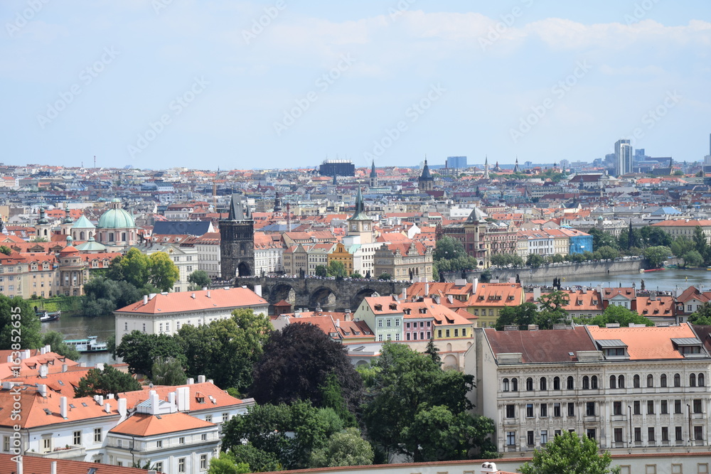 Panorama de Prague depuis le Château 