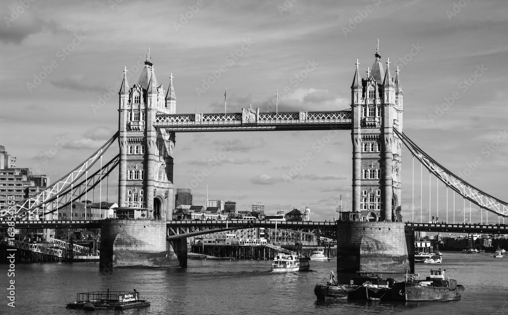 The Tower Bridge Black and White
