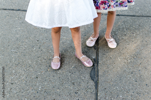 dress and sandals for little girls