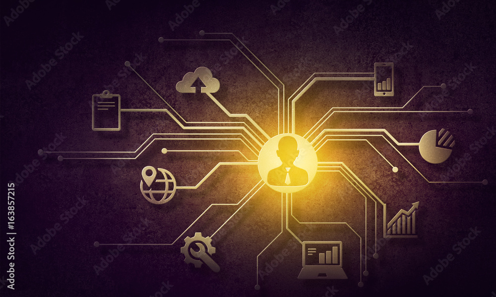 Obraz premium Social media communication