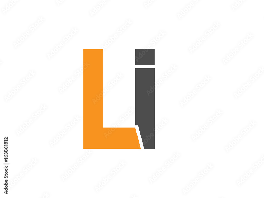 LI Initial Logo for your startup venture LI Initial Logo for your startup venture