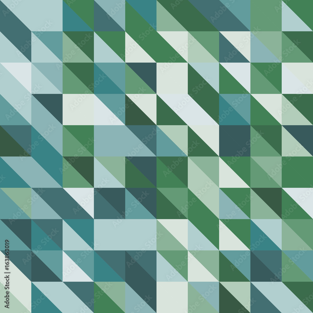 Abstract background with green tone triangles Abstract background with green tone triangles