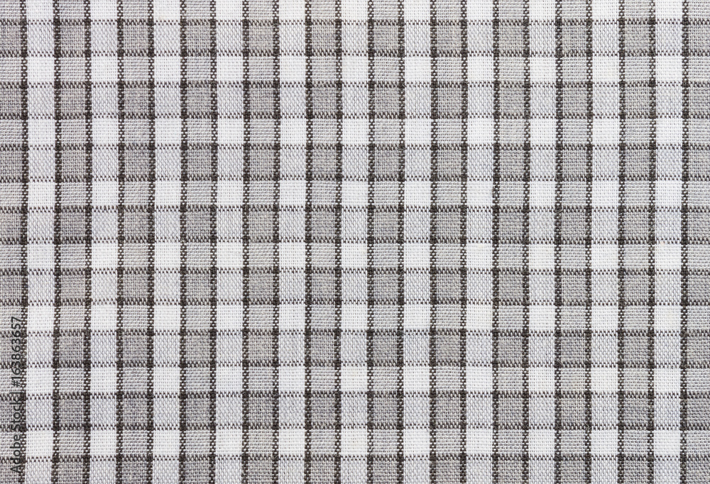 Black and White Tablecloth Fabric Texture Pattern Background for Design