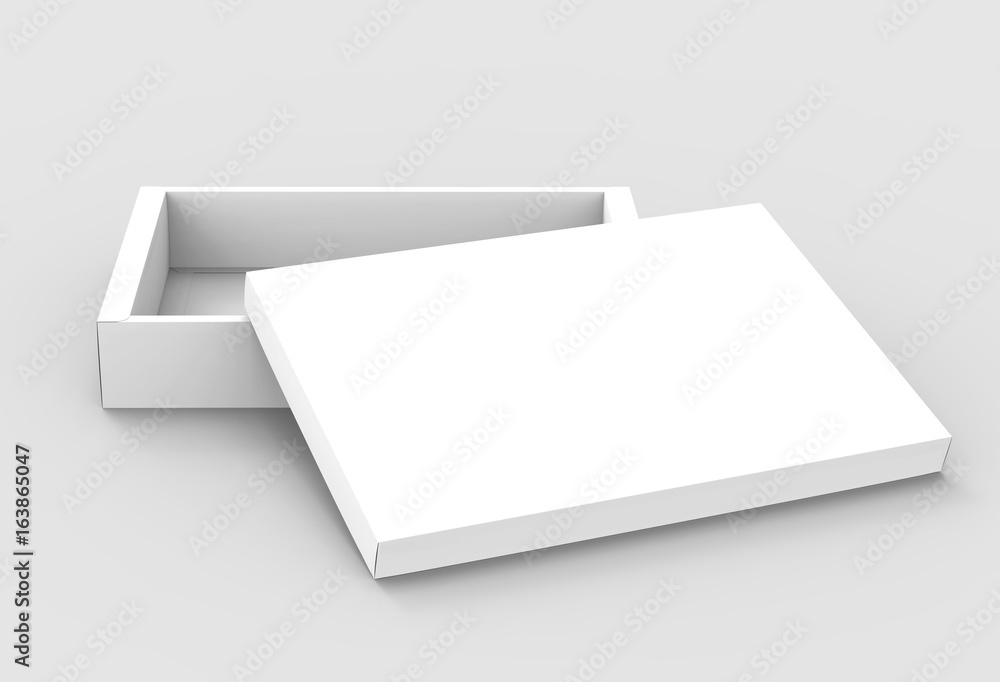 open flat blank box open flat blank box