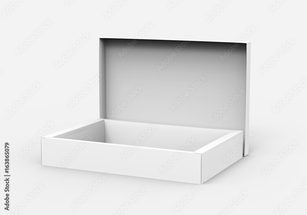 open flat blank box open flat blank box
