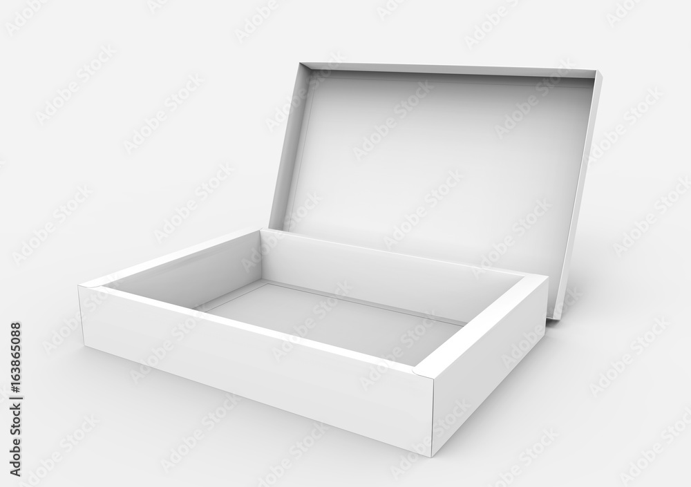 open flat blank box open flat blank box