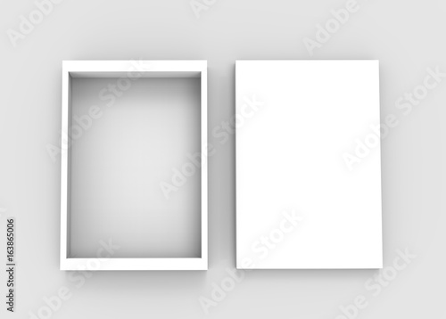 top view of blank box