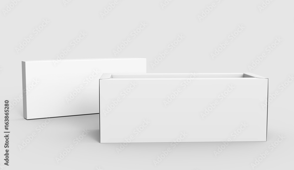 blank paper white box blank paper white box