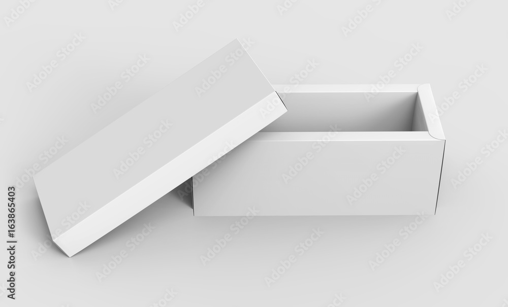 one blank paper white box one blank paper white box