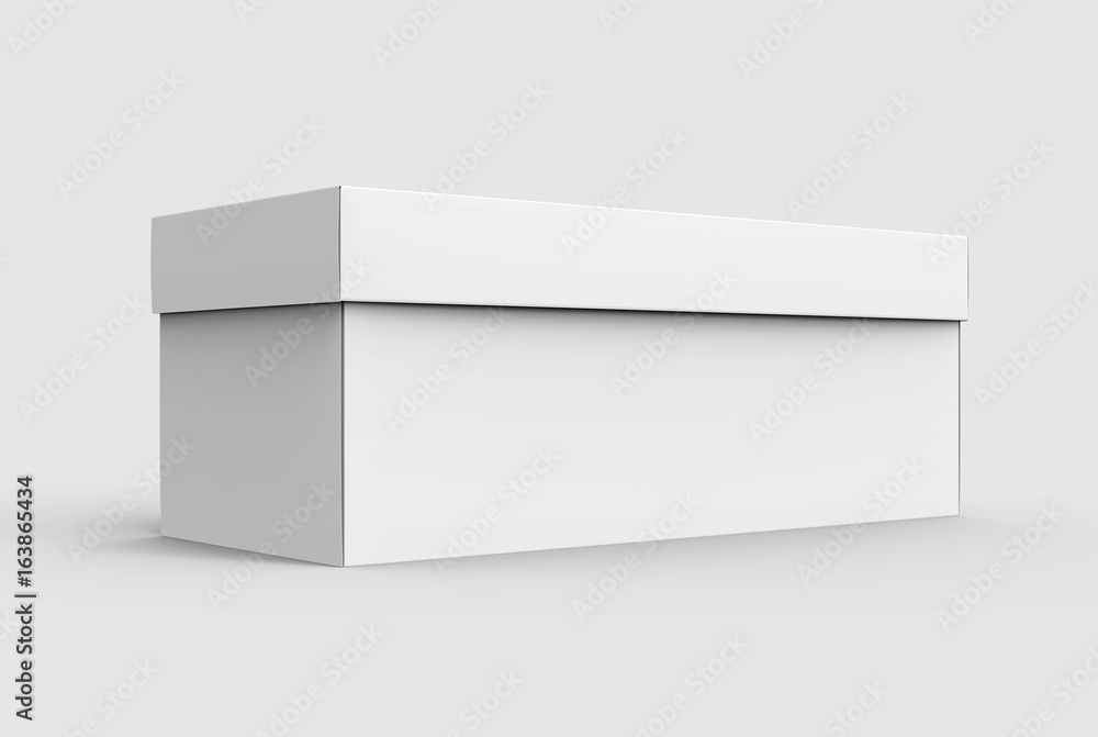 one blank paper white box