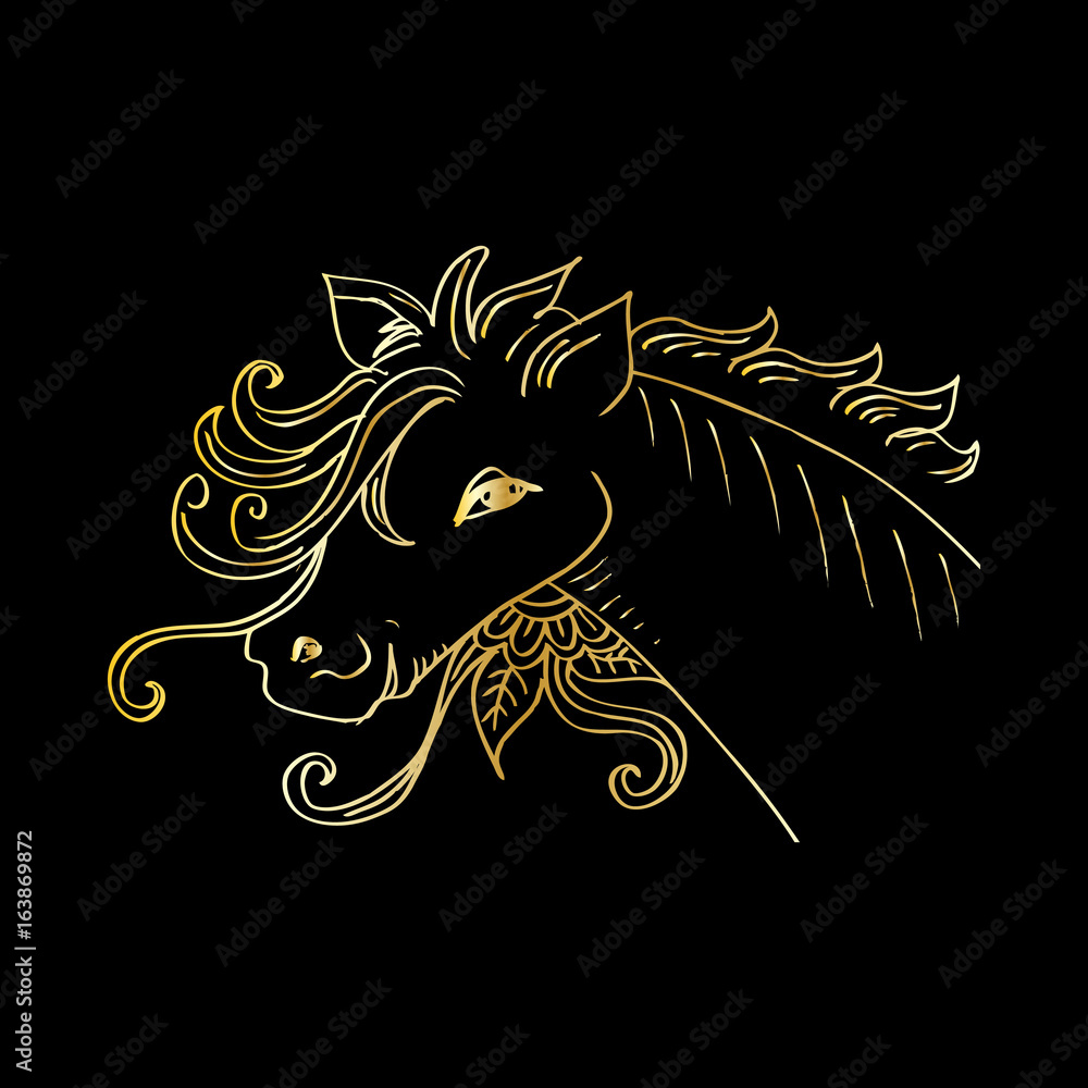 Sketchy of a horse Sketchy of a horse