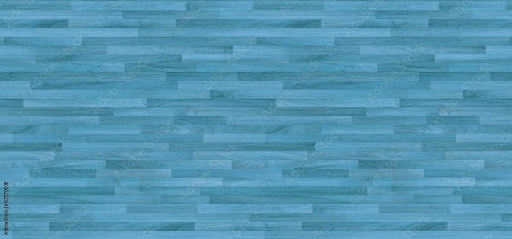 Fototapeta premium Turquoise washed wooden parquet texture