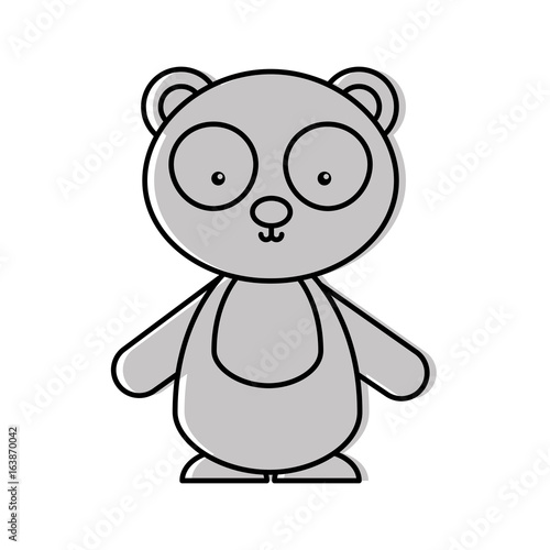 cute and tender bear panda vector illustration design