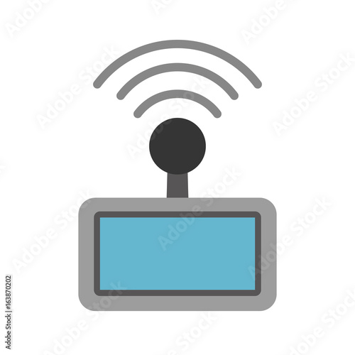 Drone remote control icon vector illustration design