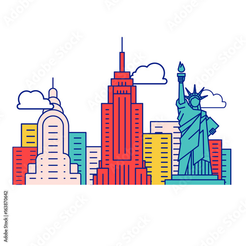 Iconic New York Symbols And Buildings