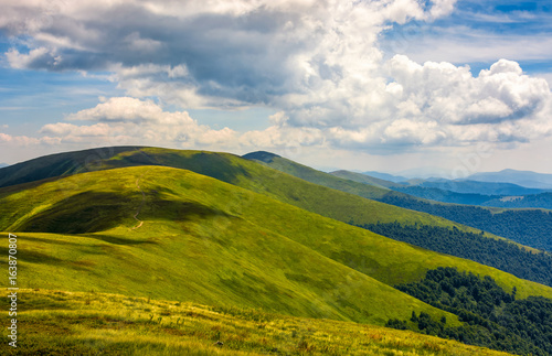 rolling hillsides of Carpathian mountain ridge © Pellinni