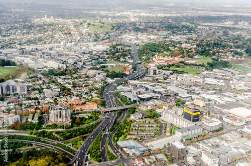 Aerial view of Auckland city, New Zealand