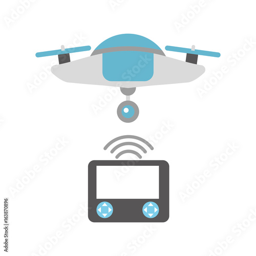 Drone remote control icon vector illustration design