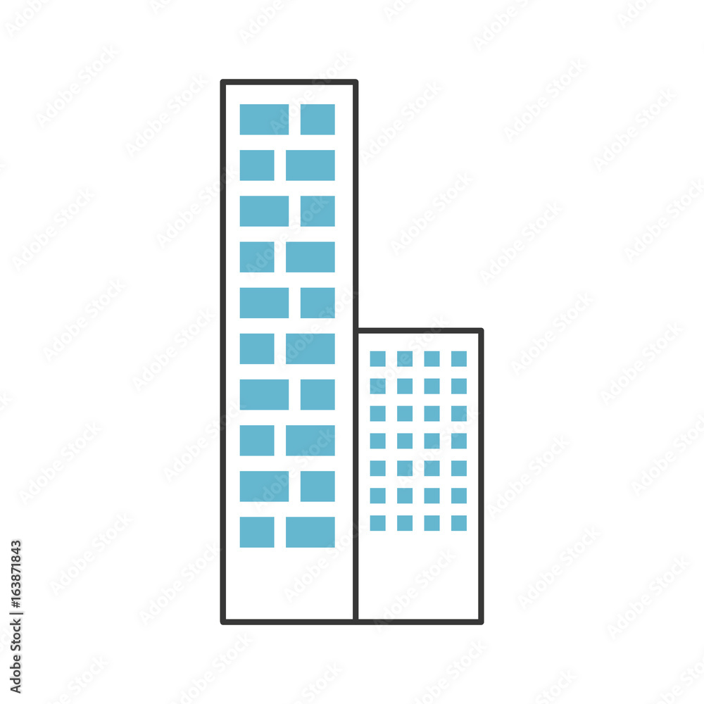 buildings cityscape scene icon vector illustration design buildings cityscape scene icon vector illustration design