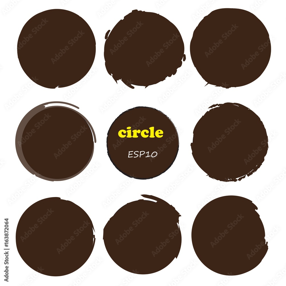 Set of 9 circles,Vector design elements. Set of 9 circles,Vector design elements.